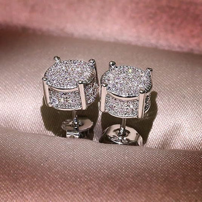 Geometric Diamond Earrings