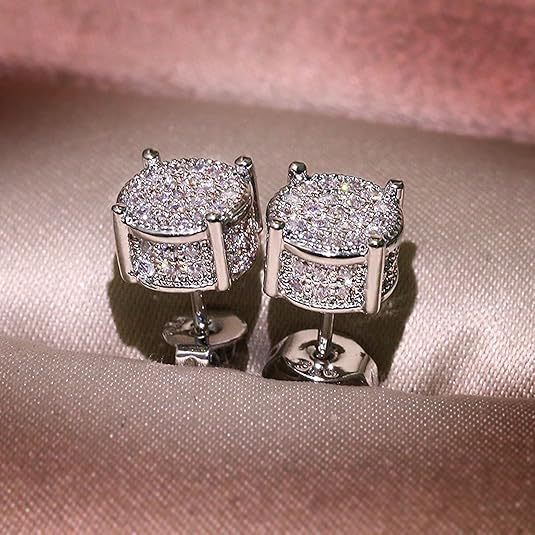 Geometric Diamond Earrings