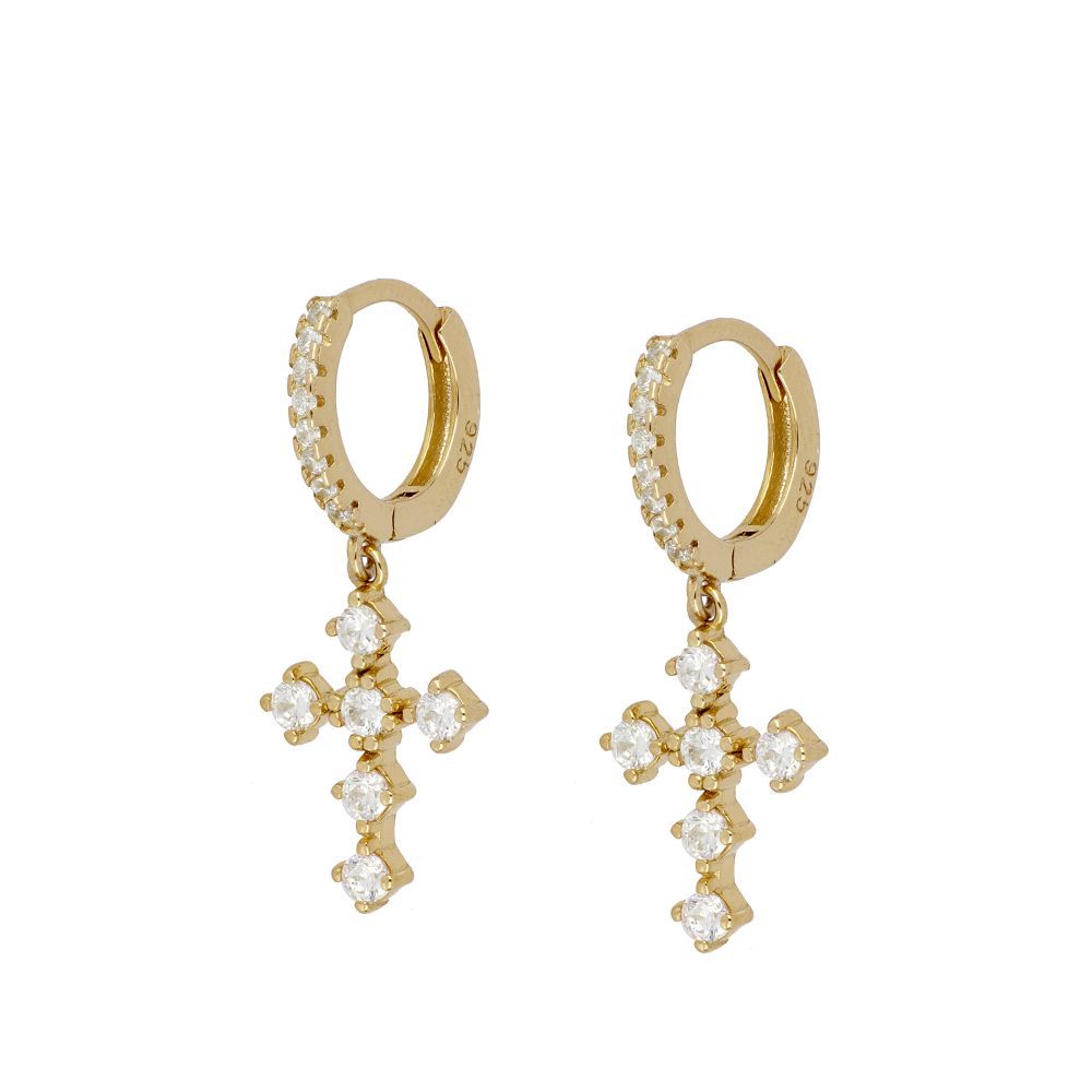 Geometric Diamond Earrings Set Silver French Needle Design