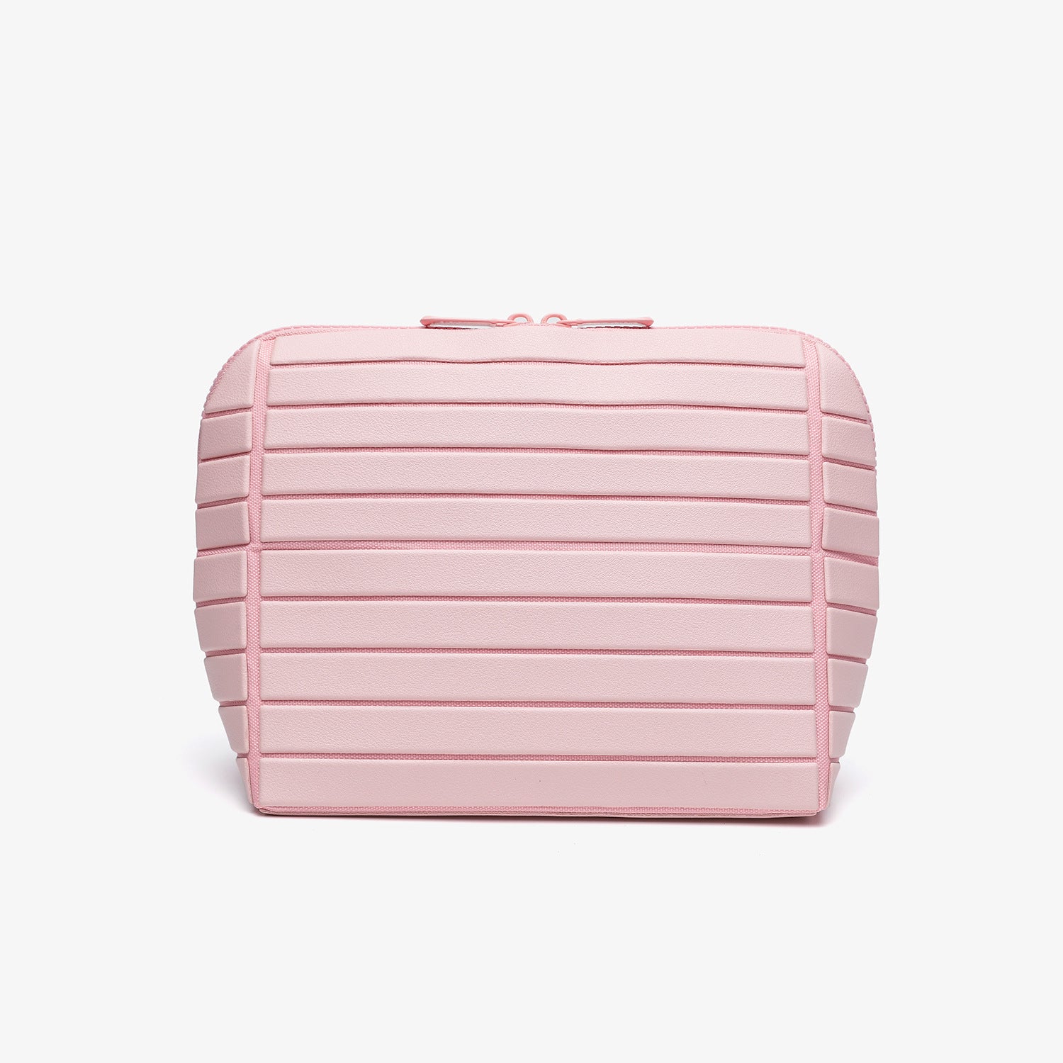 Geometric diamond pattern cosmetic bag