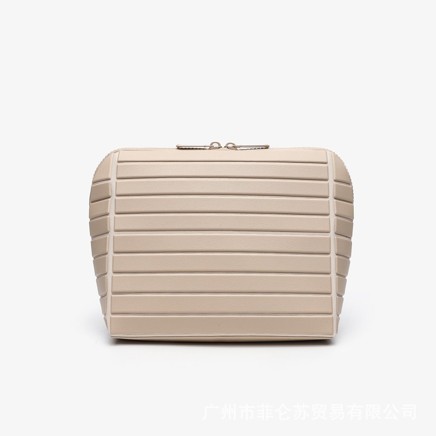 Geometric diamond pattern cosmetic bag