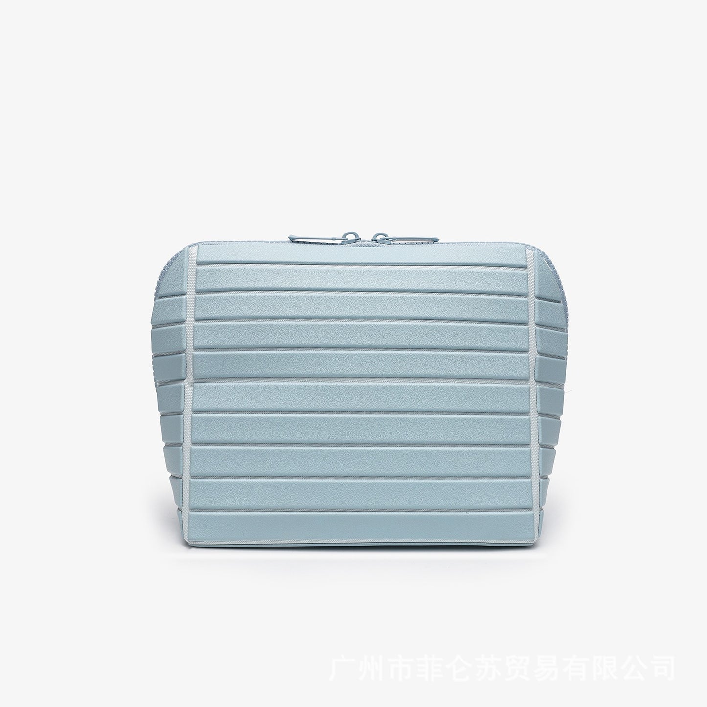 Geometric diamond pattern cosmetic bag