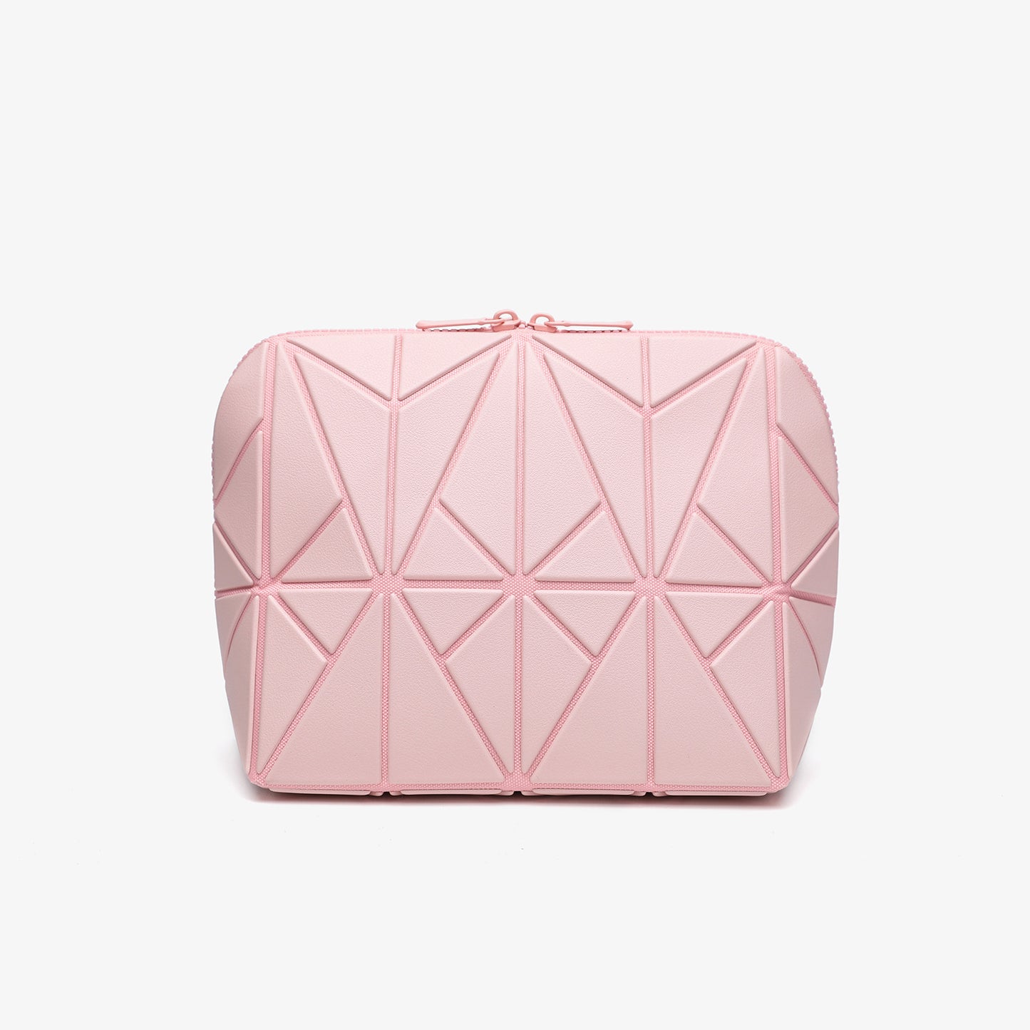 Geometric diamond-shaped makeup bag