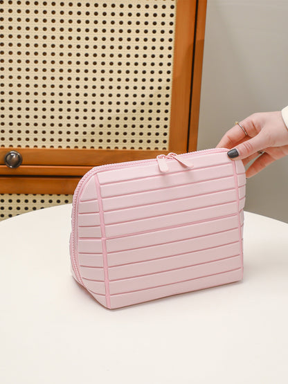Geometric diamond-shaped makeup bag