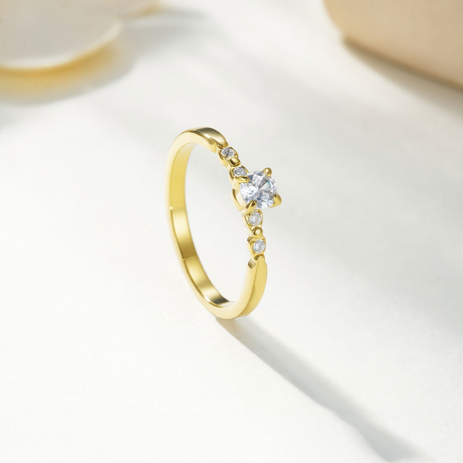 Geometric Diamond Stainless Steel Ring