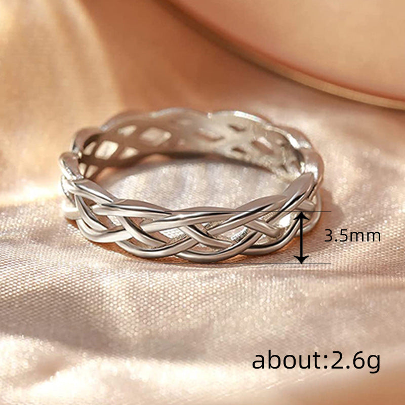 Geometric Electroplated Copper Ring
