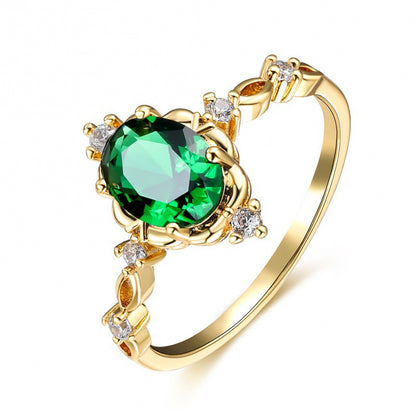 Geometric Electroplated Zircon Ring