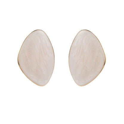 Geometric Glossy Asymmetrical Earrings