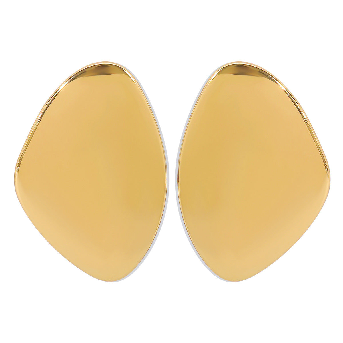 Geometric Glossy Asymmetrical Earrings