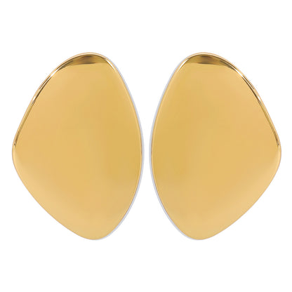 Geometric Glossy Asymmetrical Earrings