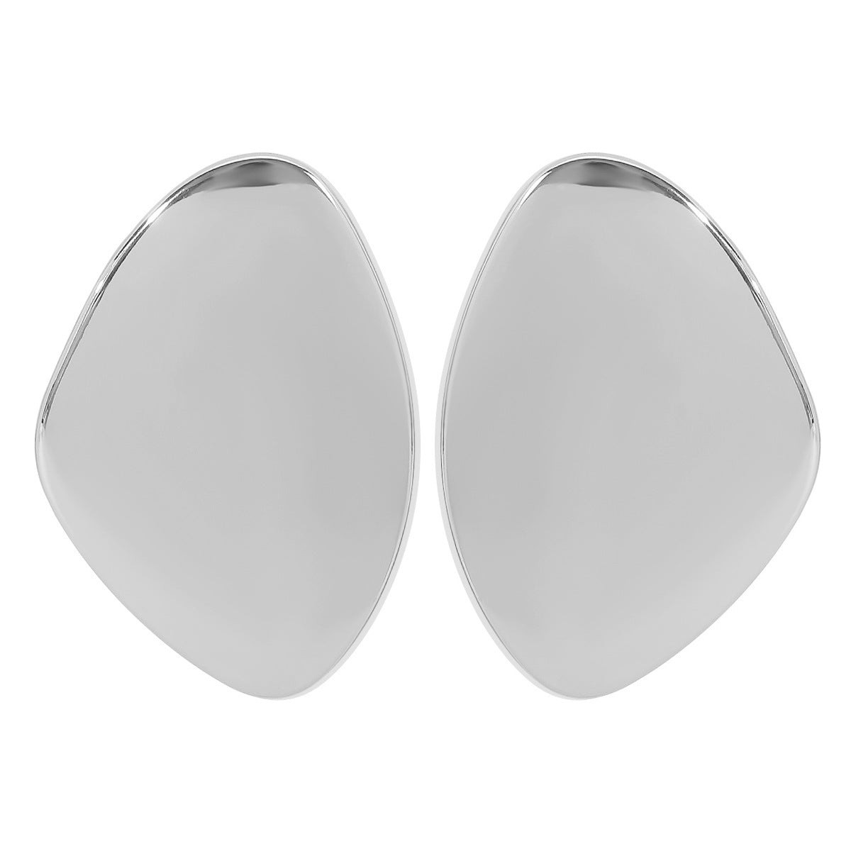 Geometric Glossy Asymmetrical Earrings