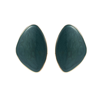 Geometric Glossy Asymmetrical Earrings