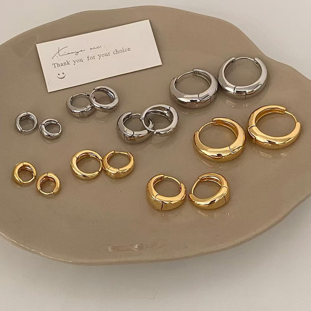 Geometric Gold Plated Earrings