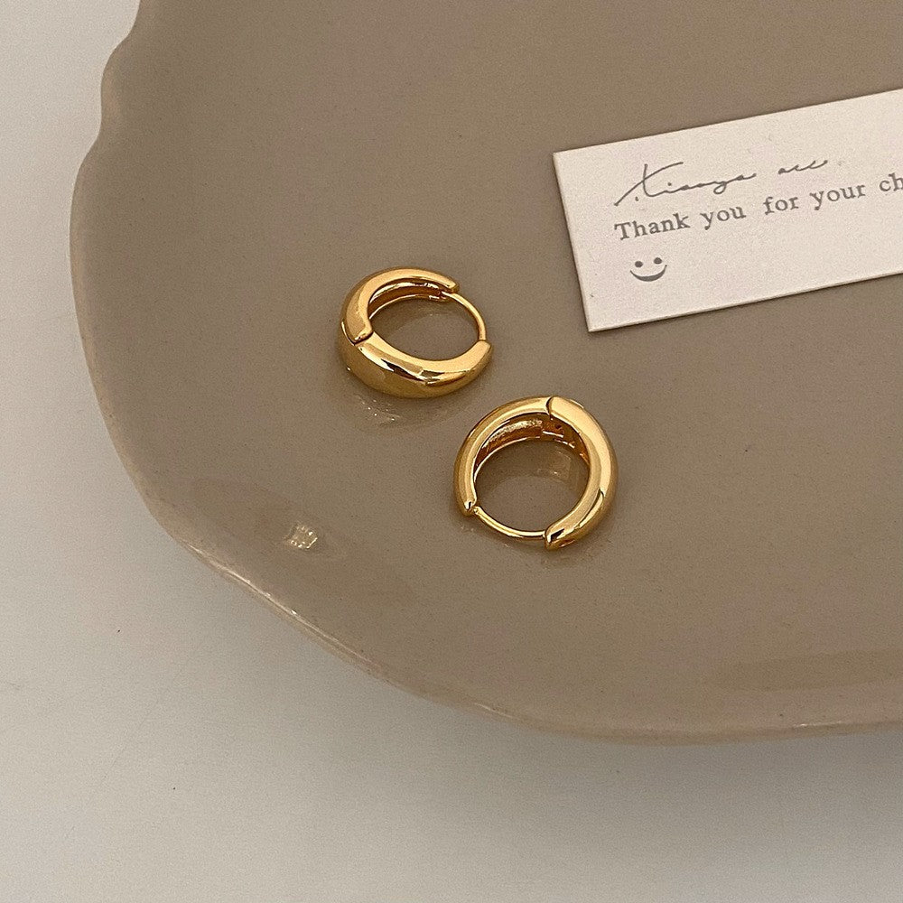 Geometric Gold Plated Earrings