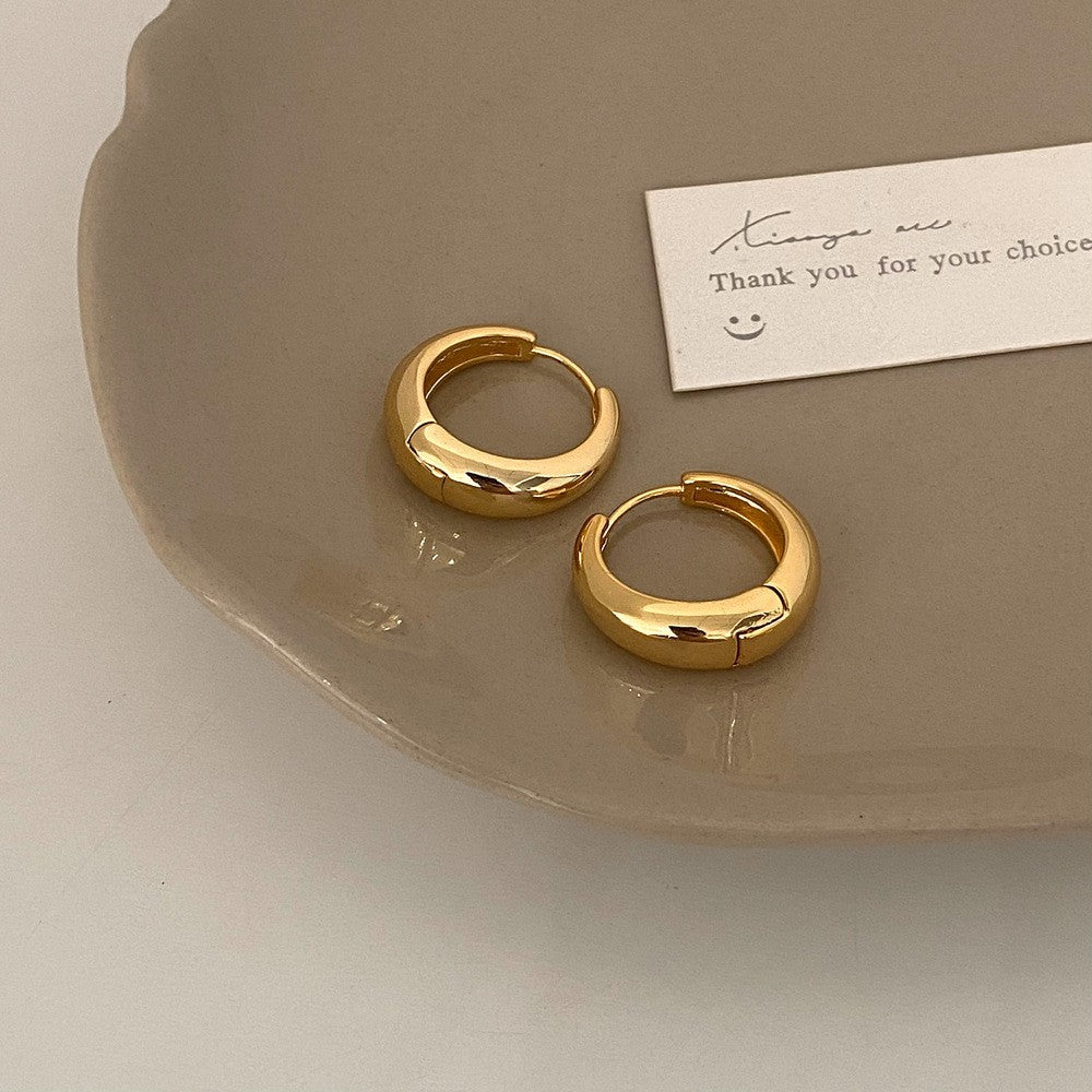 Geometric Gold Plated Earrings
