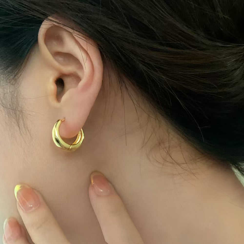Geometric Gold Plated Earrings