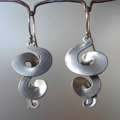 Geometric Heart Design Zinc Alloy Earrings