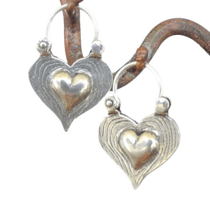 Geometric Heart Design Zinc Alloy Earrings