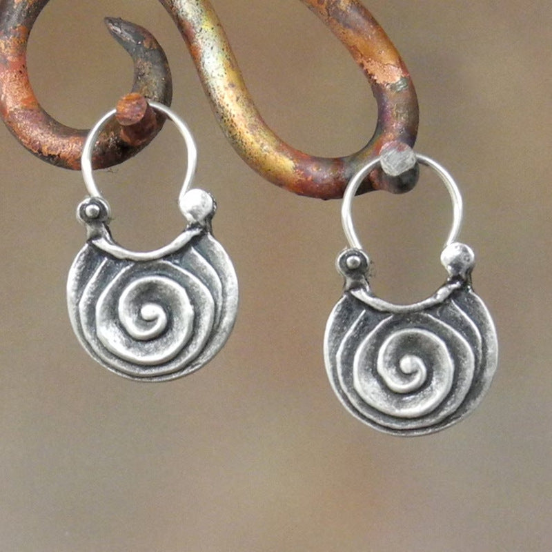 Geometric Heart Design Zinc Alloy Earrings