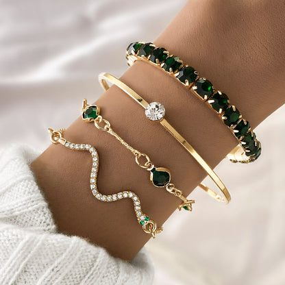 Geometric Heart Knot Bracelet Set