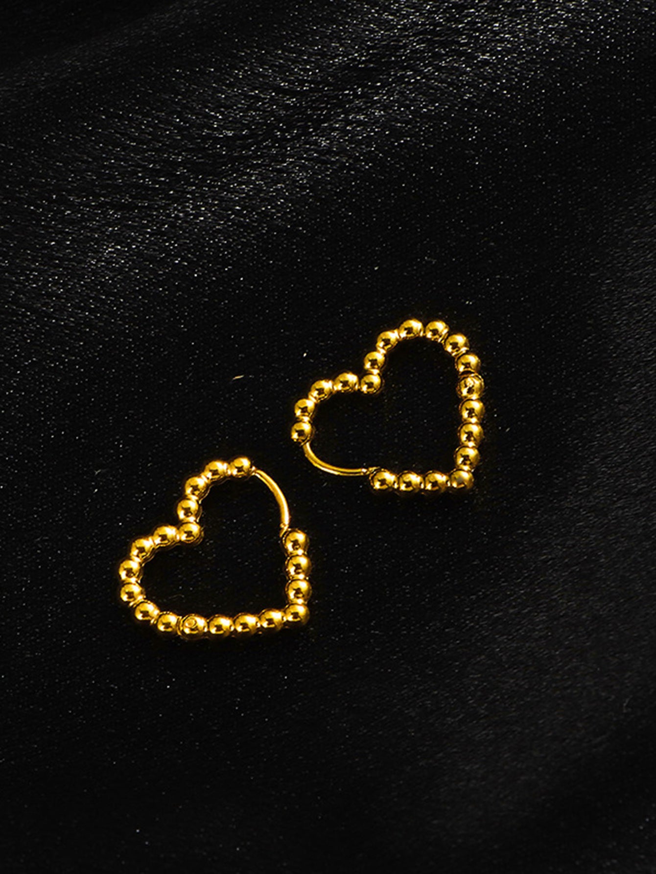 Geometric Heart Shape Stainless Steel Earrings