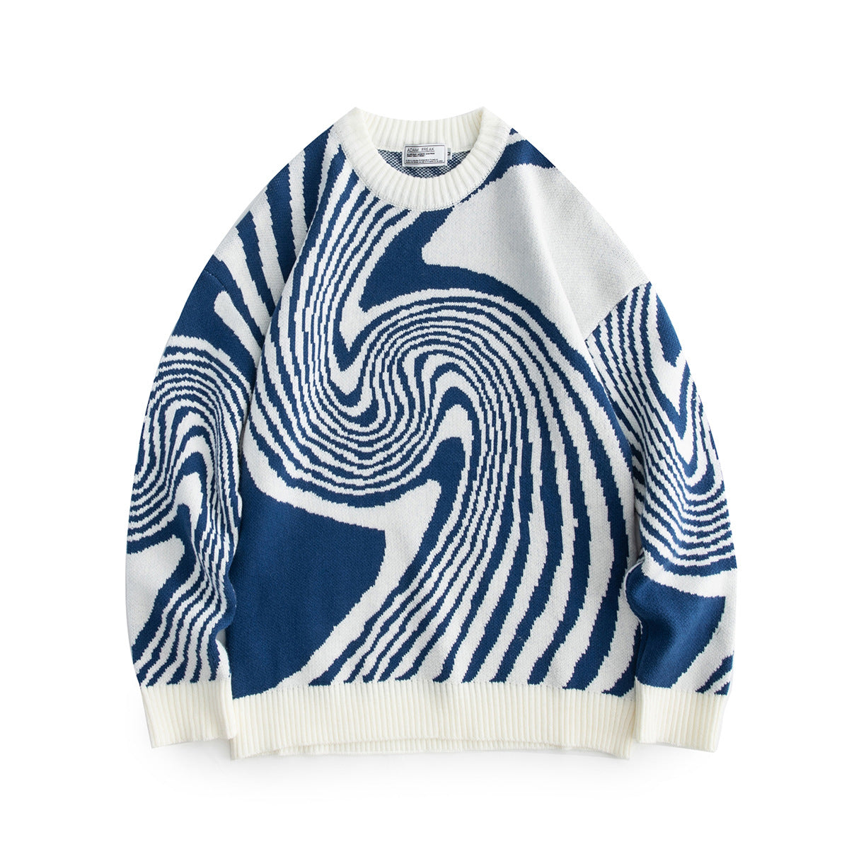 Geometric Jacquard Acrylic Knit Sweater