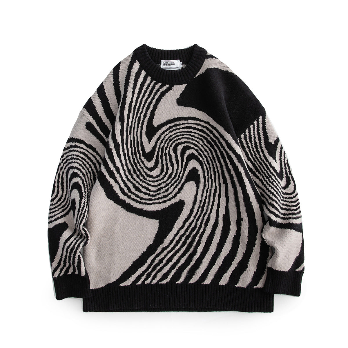 Geometric Jacquard Acrylic Knit Sweater