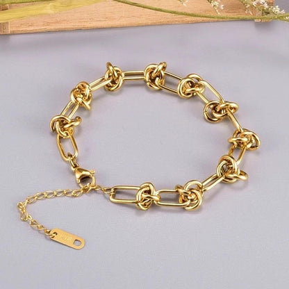Geometric Knot Titanium Steel Bracelet