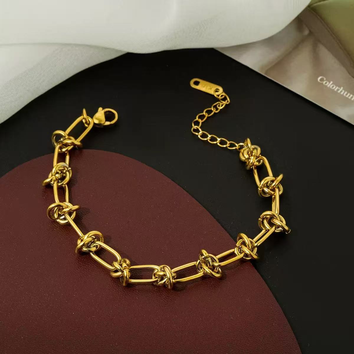 Geometric Knot Titanium Steel Bracelet