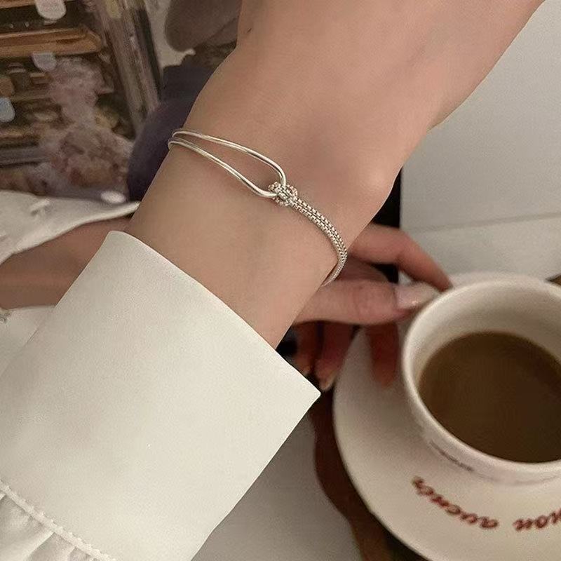 Geometric Knotted Half Bracelet