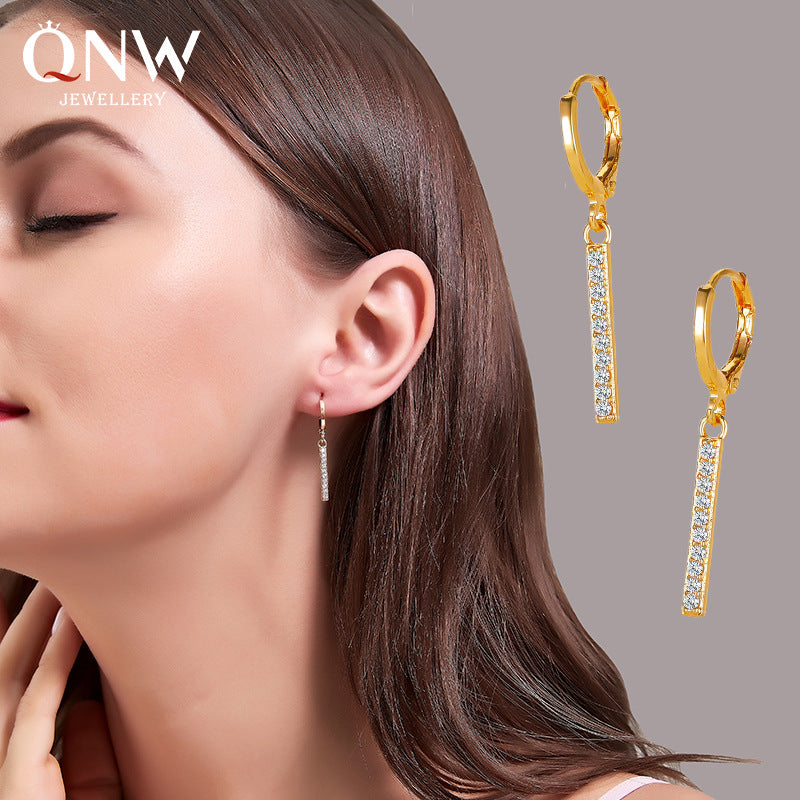 Geometric Linear Drop Earrings