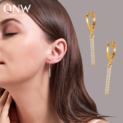 Geometric Linear Drop Earrings