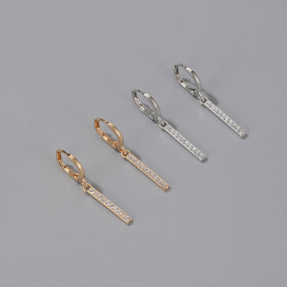 Geometric Linear Drop Earrings