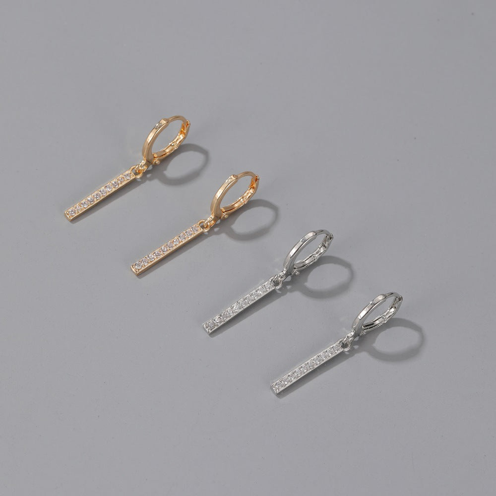 Geometric Linear Drop Earrings