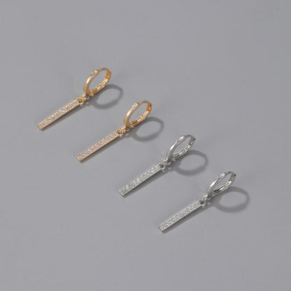 Geometric Linear Drop Earrings