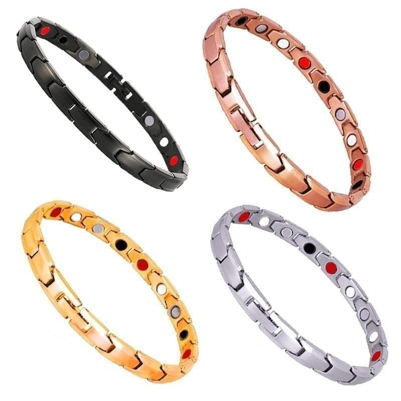 Geometric Magnetic Closure Alloy Bracelet