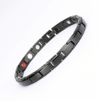 Geometric Magnetic Closure Alloy Bracelet