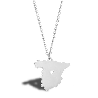 Geometric Map Pendant Necklace