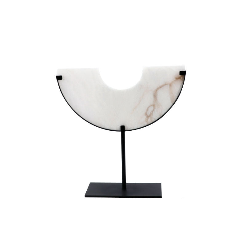 Geometric Marble Wall Ornament