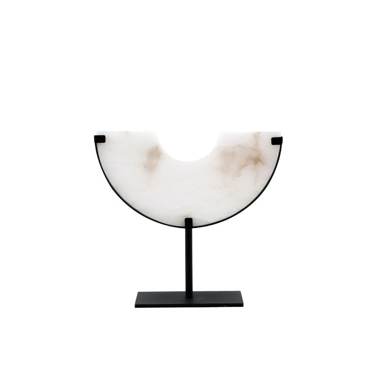 Geometric Marble Wall Ornament