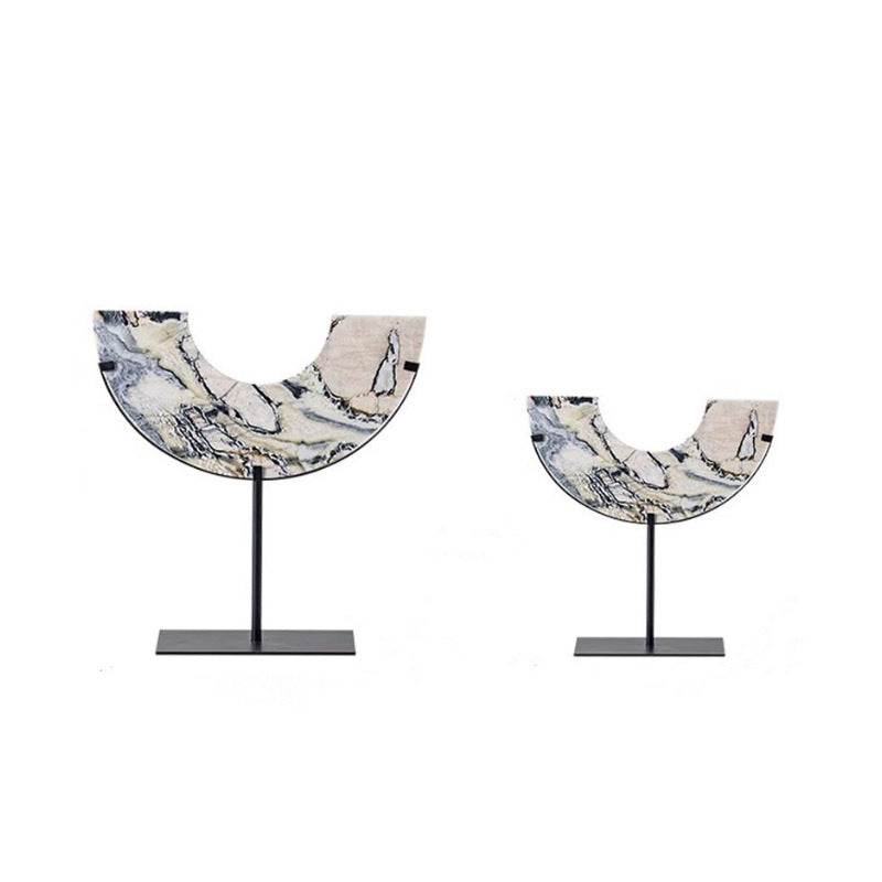 Geometric Marble Wall Ornament