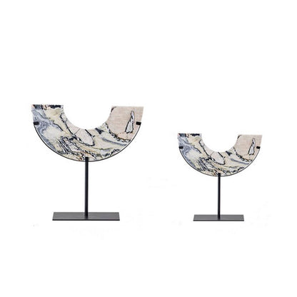 Geometric Marble Wall Ornament