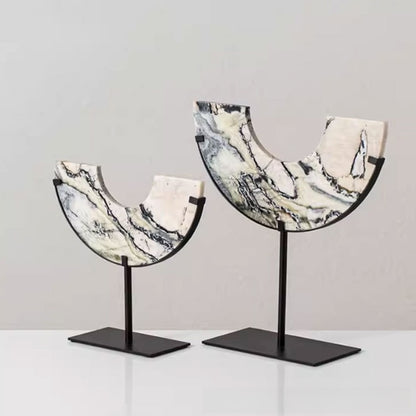 Geometric Marble Wall Ornament