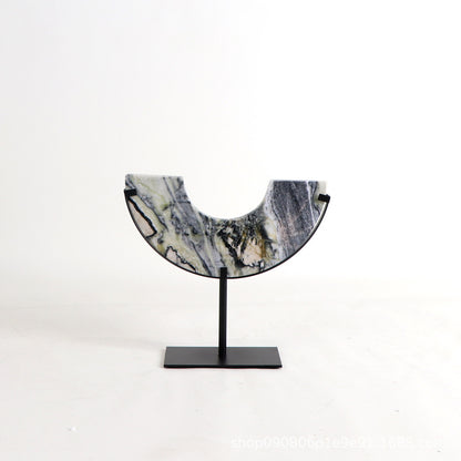 Geometric Marble Wall Ornament