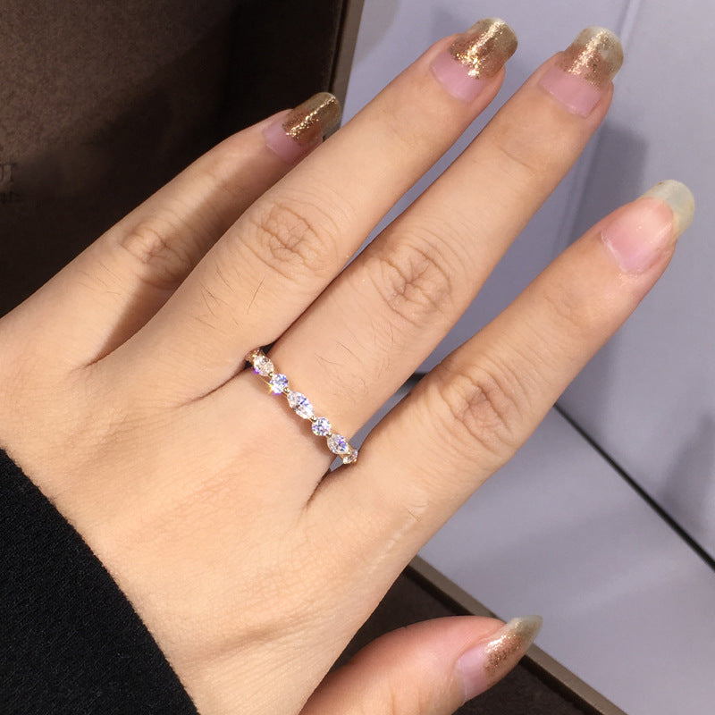 Geometric Marquise Stackable Ring