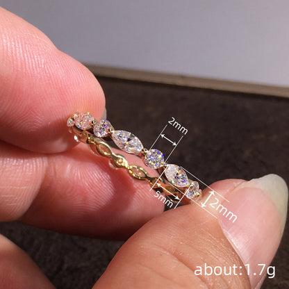Geometric Marquise Stackable Ring
