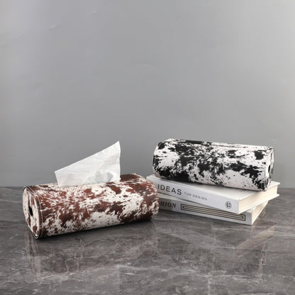 Geometric Metallic Tissue Box Holder