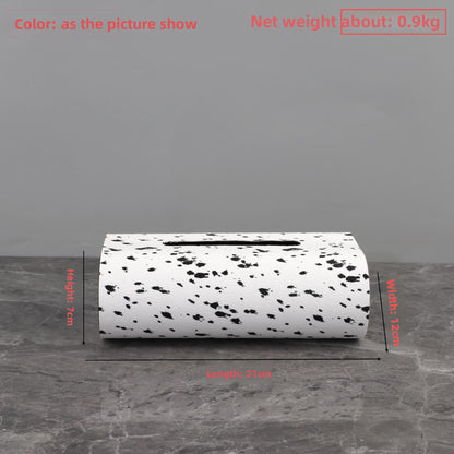 Geometric Metallic Tissue Box Holder