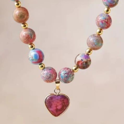 Geometric Natural Stone Necklace