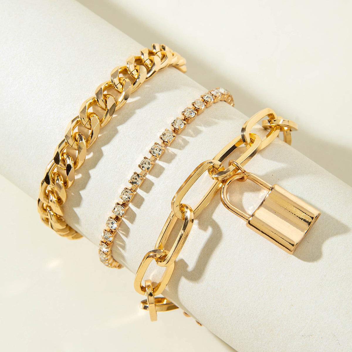 Geometric Open Cuff Bracelet Set